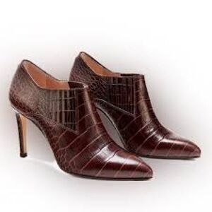 Inez Marisol 70 Bootie in Cocoa Croc
